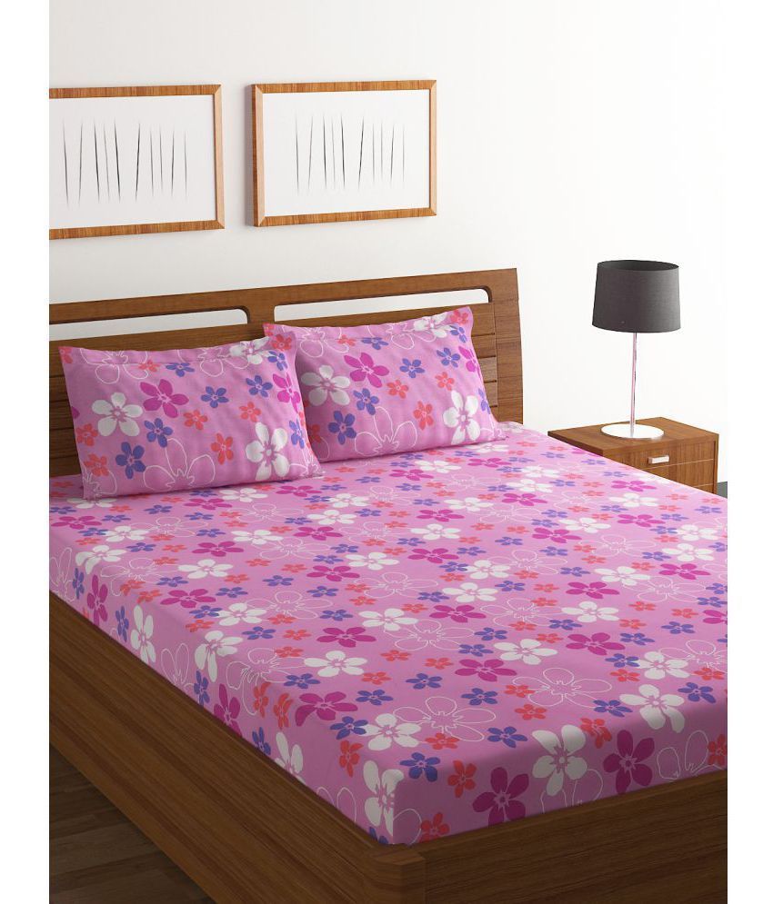 Bombay Dyeing Cotton Double Bedsheet with 2 Pillow Covers Buy Bombay