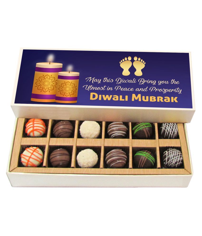 Chocholik Diwali Gift BoxMilky Chocolate Box12pc Assorted Chocolates
