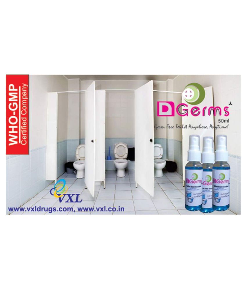 D Germs Toilet Seat Sanitizers 50 mL Pack of 6 Buy D Germs Toilet Seat Sanitizers 50 mL Pack of