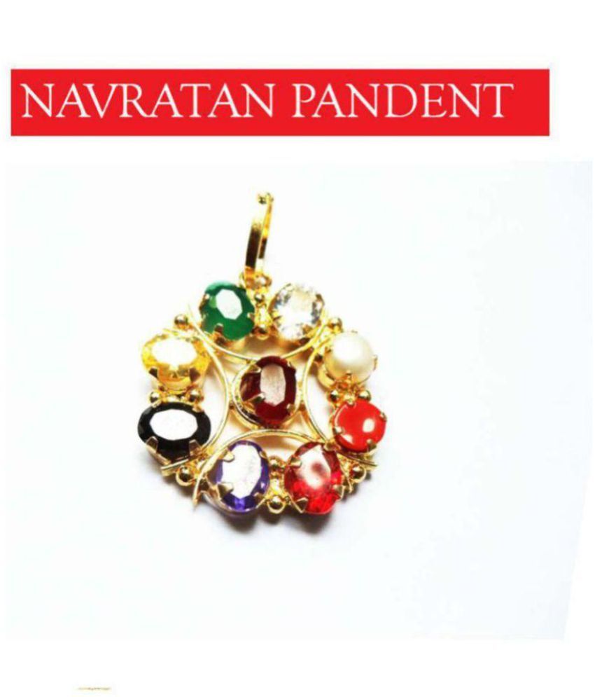     			Lord Shiva Navratan Pendant for Woman's