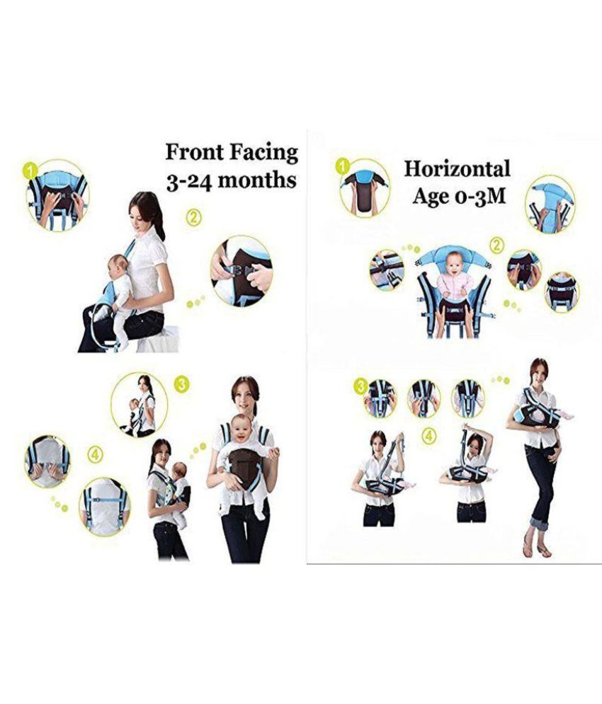 Nagar International Soft Adjustable 4in1 New born Baby Carrier Bag