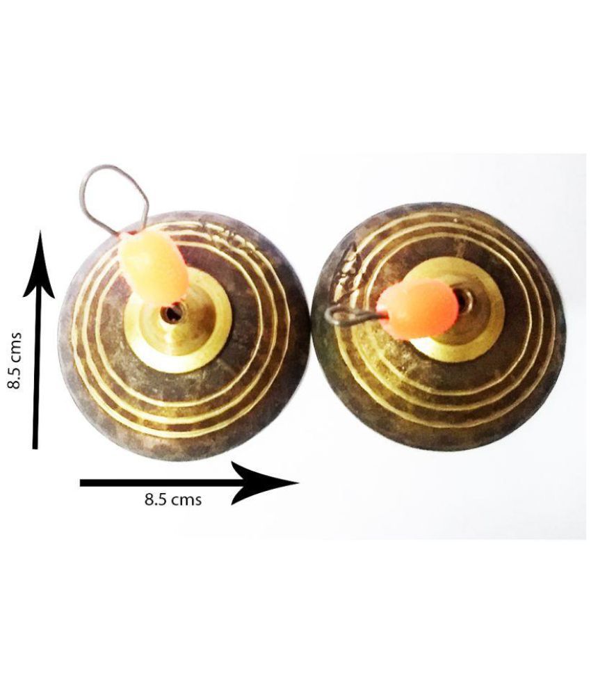 Brass and Bronze Pandharpuri tal or manjira or hand cymbal Buy Brass