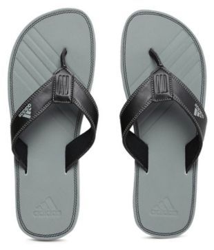 adidas black thong flip flop