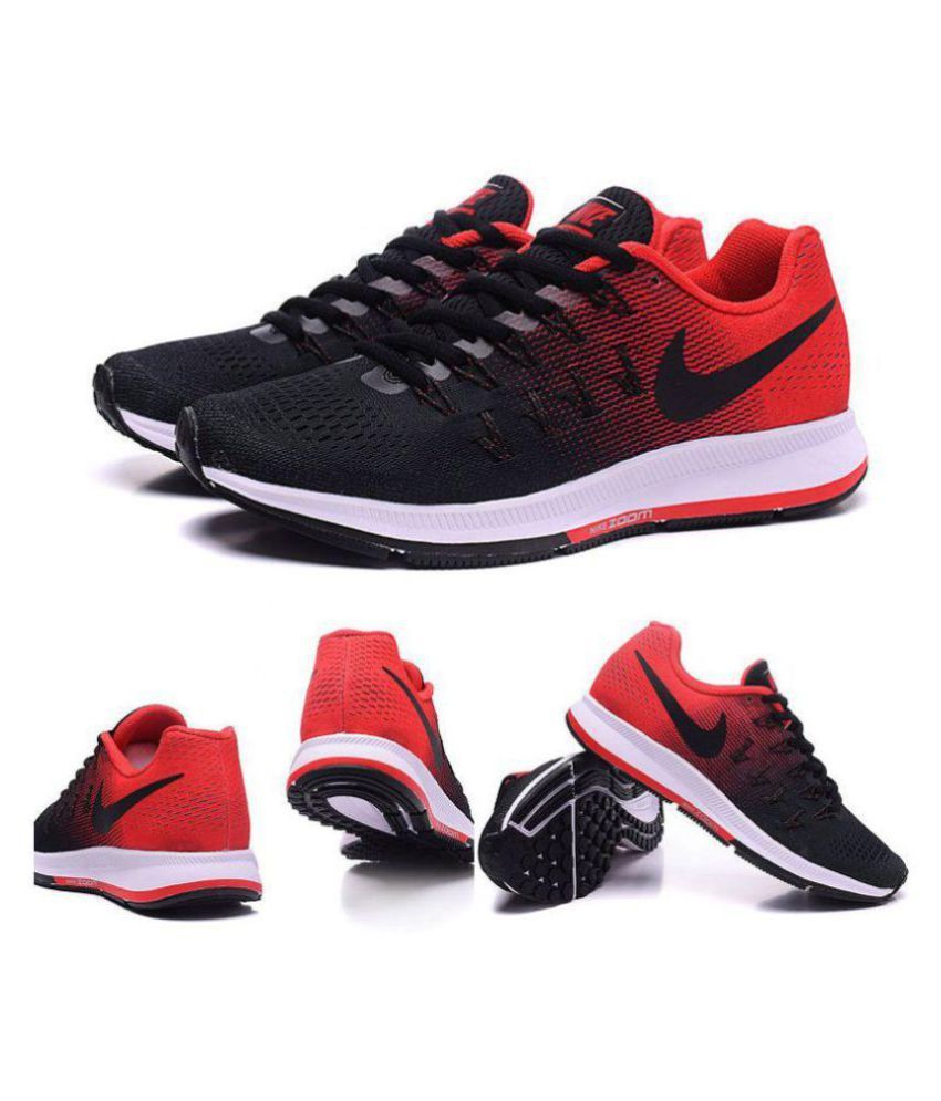 Nike Pegasus 33 Black Red Black Running Shoes Nike Pegasus 33 Black Red Black Running Shoes