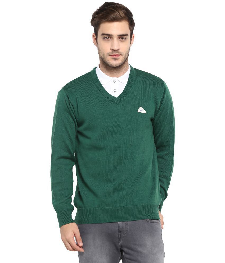 Monte Carlo Green V Neck Sweater - Buy Monte Carlo Green V Neck Sweater ...