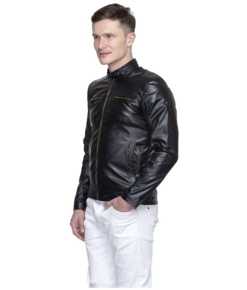 Lambency Black Leather Jacket - Buy Lambency Black Leather Jacket ...