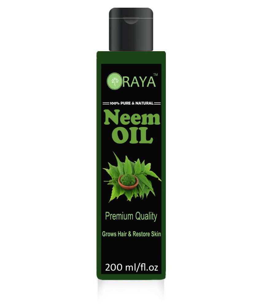     			ORAYA 100% Pure & Natural Organic Neem OIl Hair Dandruff Oil- 200 ml