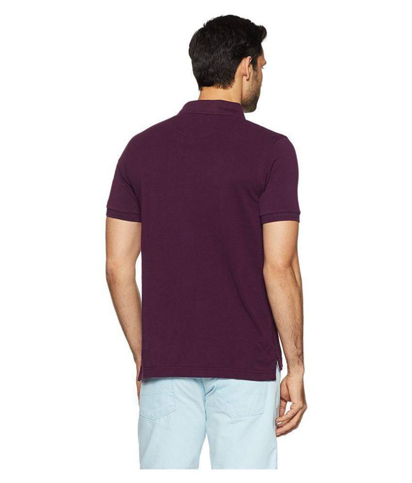 U.S. Polo Assn. Purple Regular Fit Polo T Shirt - Buy U.S. Polo Assn ...