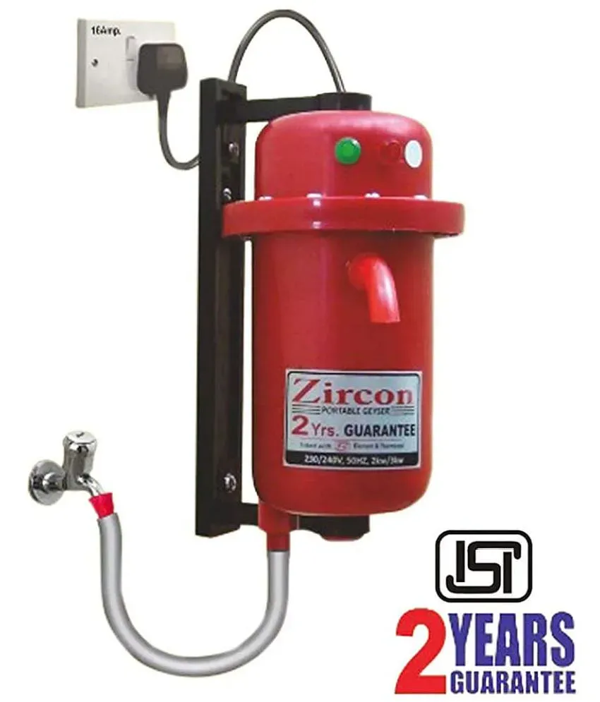 Zircon Portable Geyser 230/240V 50Hz 2kw/3kw Ultra Element Heater Red Price  in India - Buy Zircon Portable Geyser 230/240V 50Hz 2kw/3kw Ultra Element  Heater Red Online on Snapdeal