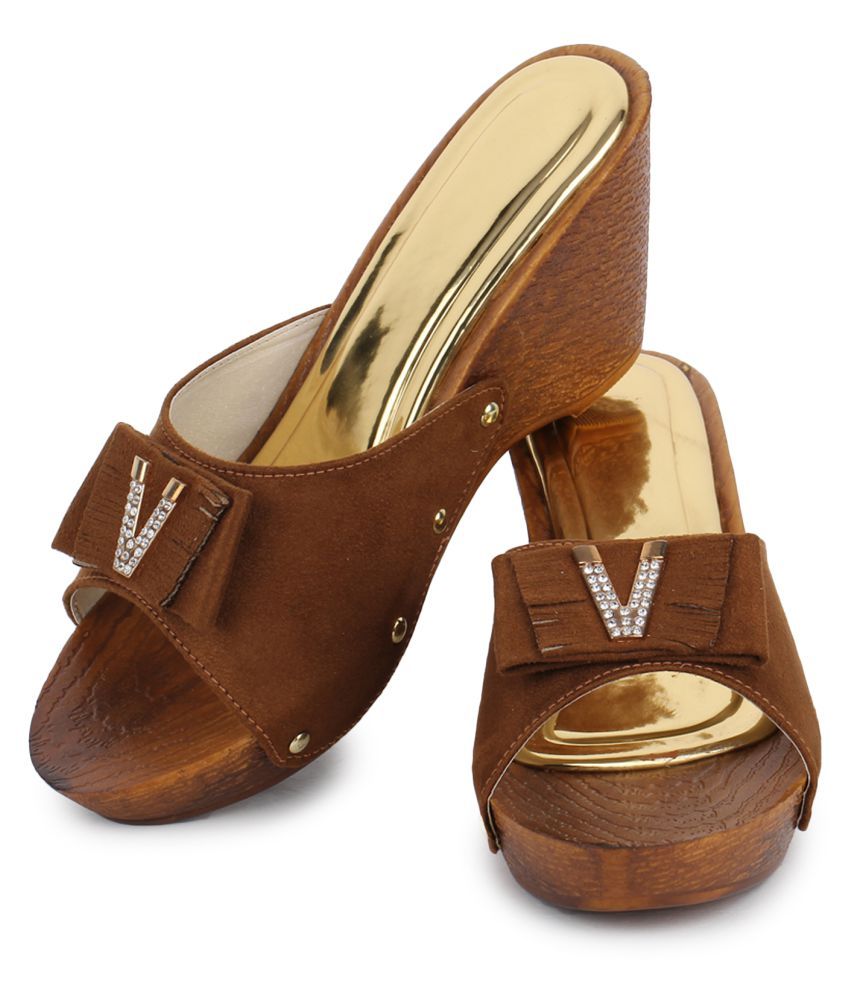 brown wedges amazon