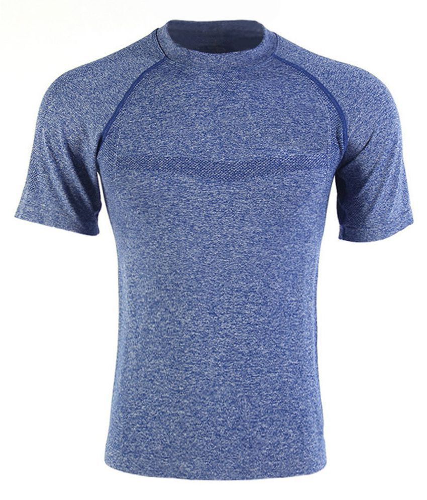 Secret Wear Blue Nylon T-Shirt - Buy Secret Wear Blue Nylon T-Shirt ...