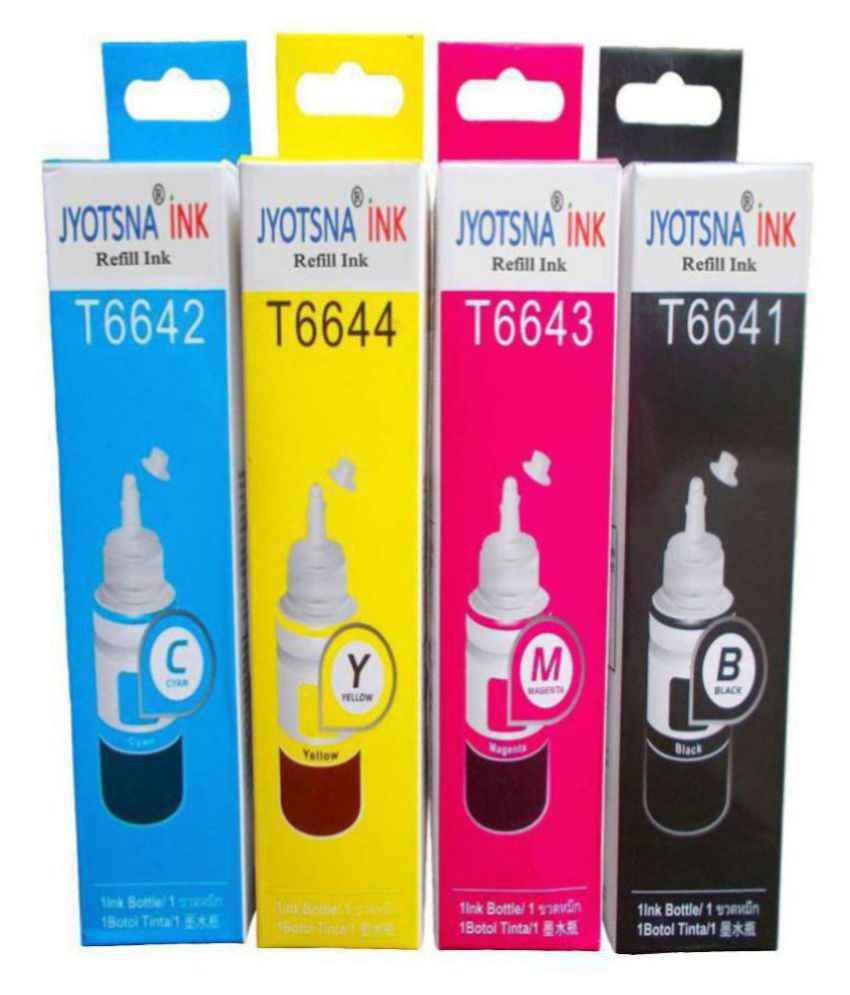 Jyotsna Ink Epson L380 Refill Multicolor Pack Of 4 Buy Jyotsna Ink Epson L380 Refill 7504