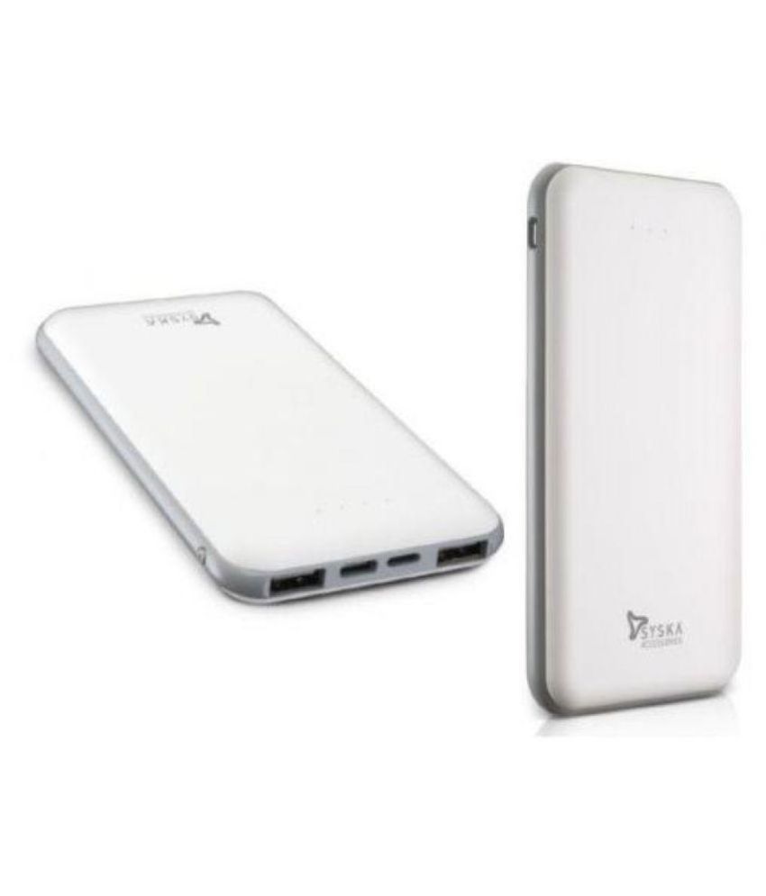Syska Core100 10000 mAh Li Ion Power Bank White