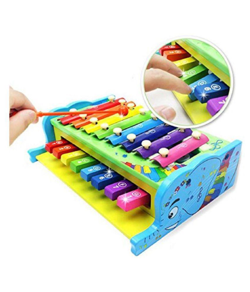 Sanyal Multicolour Xylophone Glockenspiel Knock PIANO For Kids Musical