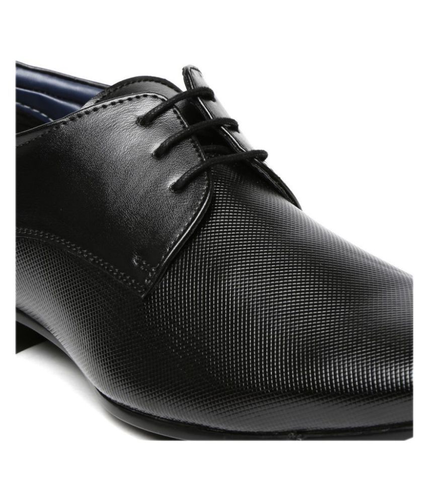 Bata Derby NonLeather Black Formal Shoes Price in India