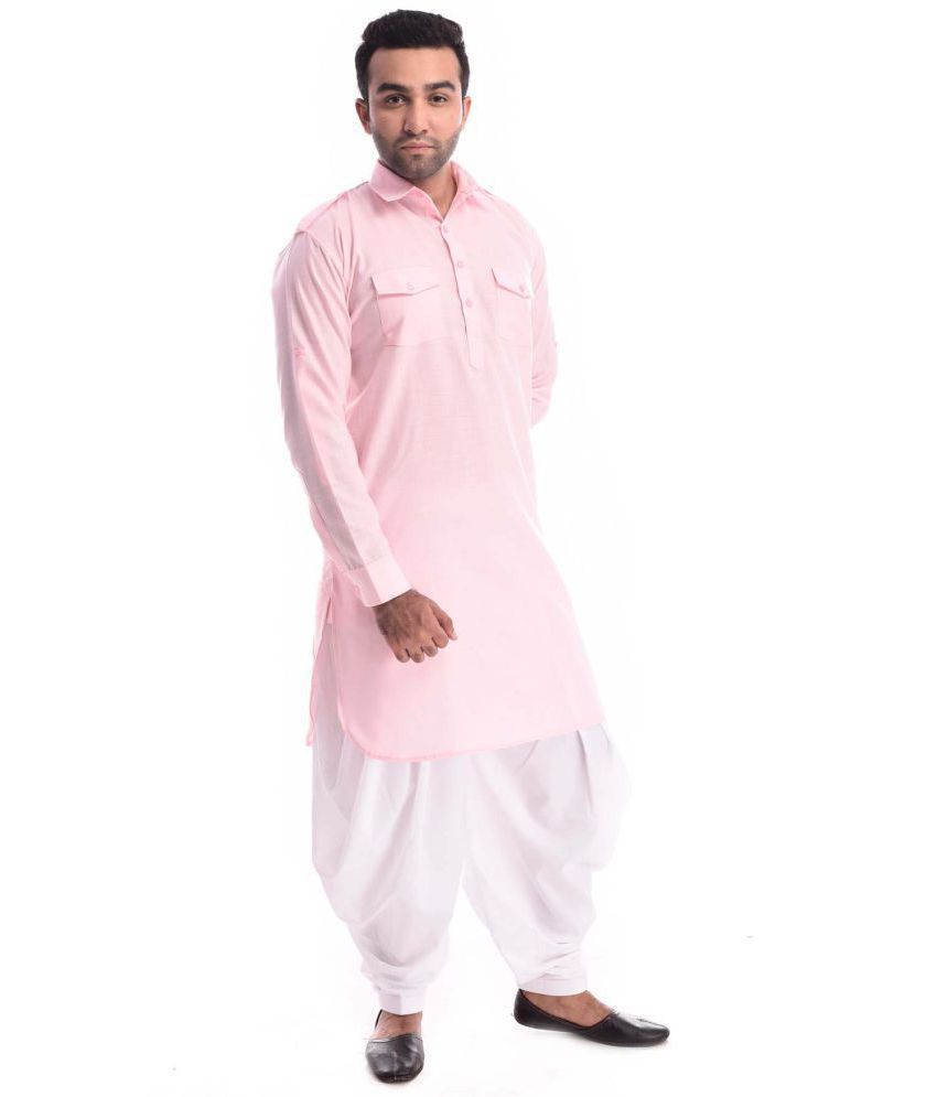 pathani kurta pink colour