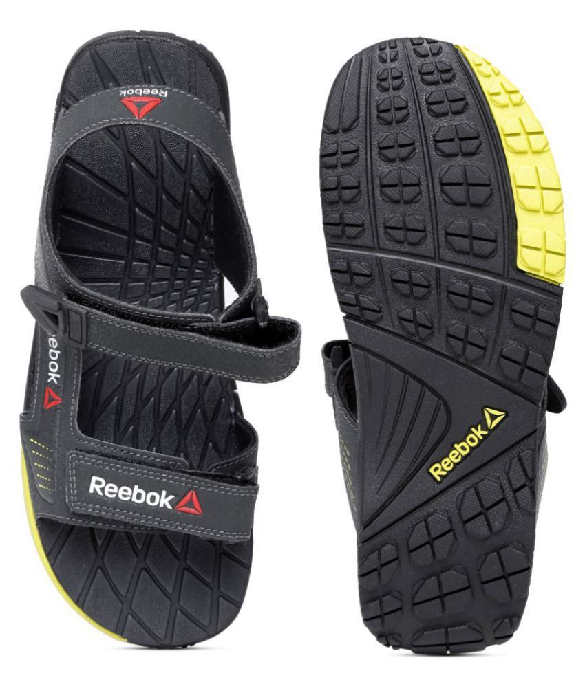 Reebok Black Synthetic Floater Sandals Buy Reebok Black Synthetic Floater Sandals Online at