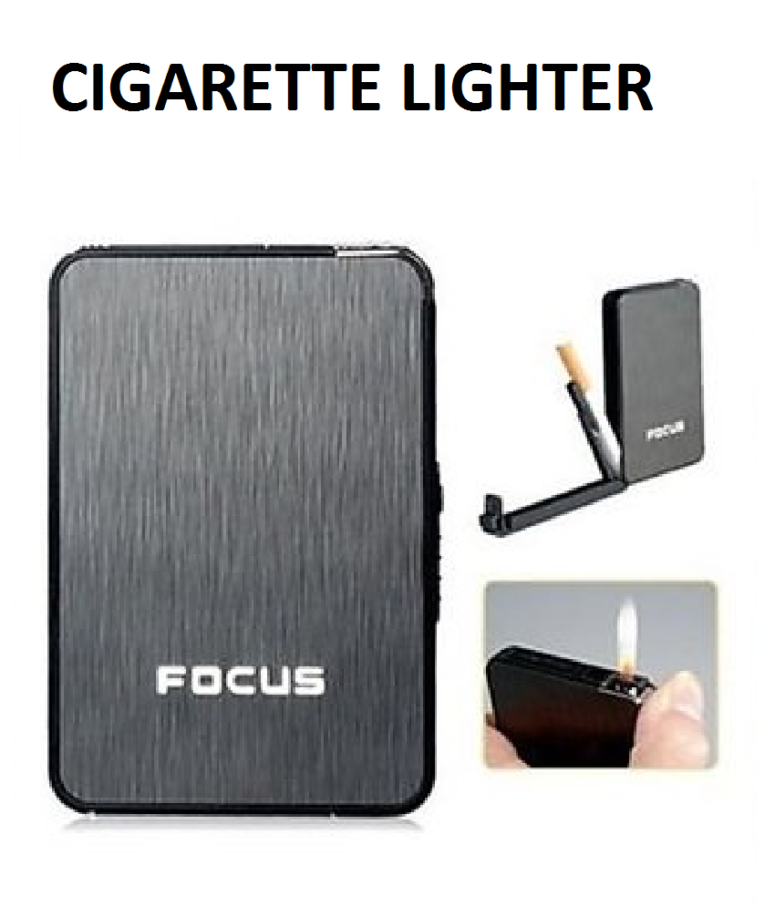 Automatic Cigarette Holder / Case and Refillable Gas Lighter