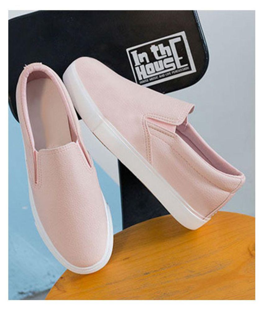 Street Style Store Pink Casual Shoes 