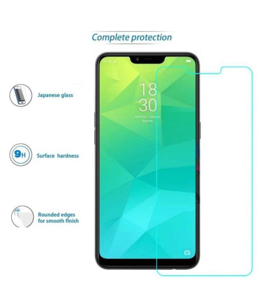 Realme 2 Tempered Glass Screen Guard By GADGETSMORE Tempered Glass