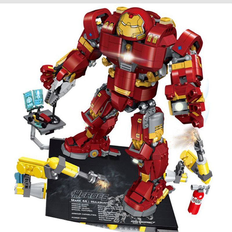 776pcs Avengers Hulk Buster Mecha Building Blocks Compatible Legoed ...