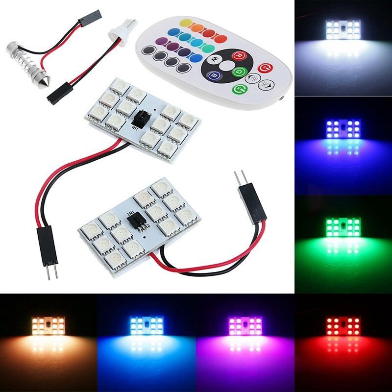 Car Decorative 12 LED Roof Lights Multi colour with remote: Buy Car Decorative 12 LED Roof ...