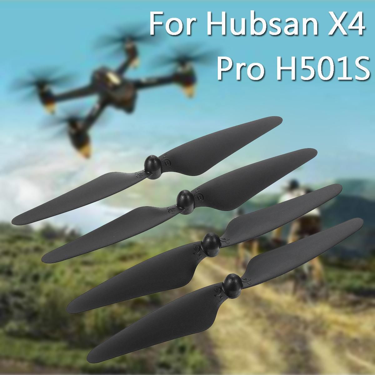 4Pcs Black Original Blade Propeller for Hubsan X4 Pro H501S RC Quadcopter Parts