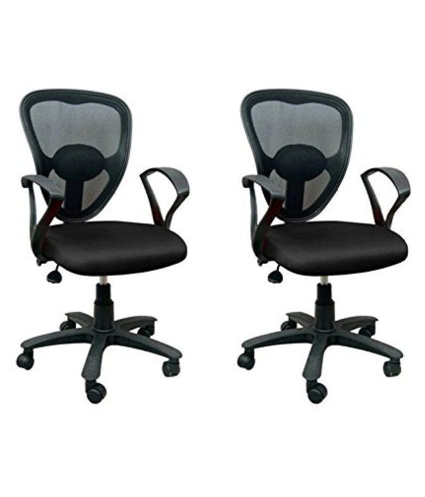 Mavi Office Chair Black Set Of 2