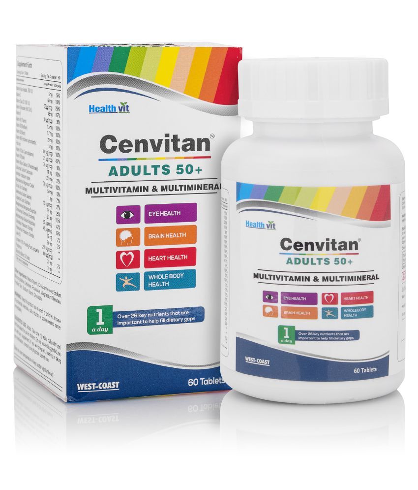 HealthVit Cenvitan Adults 50+ (Multivitamin & Multimineral) 60 no.s