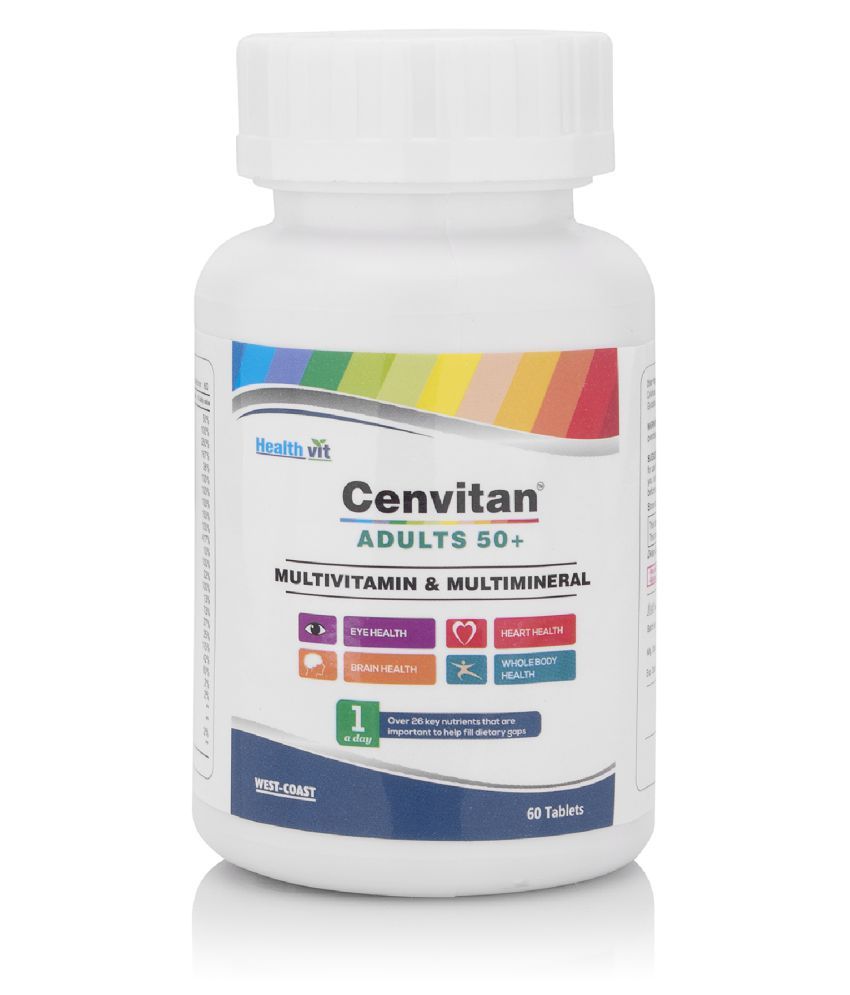 HealthVit Cenvitan Adults 50+ (Multivitamin & Multimineral) 60 no.s