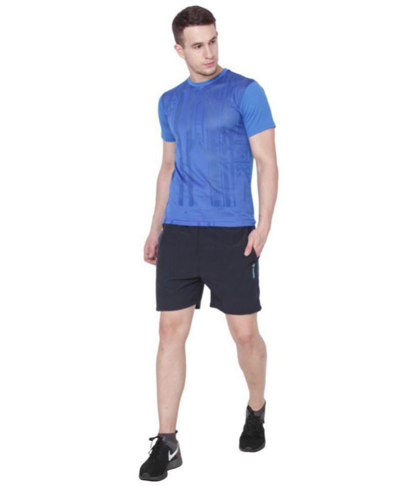 Reebok Black Polyester Fitness Shorts - Buy Reebok Black Polyester ...