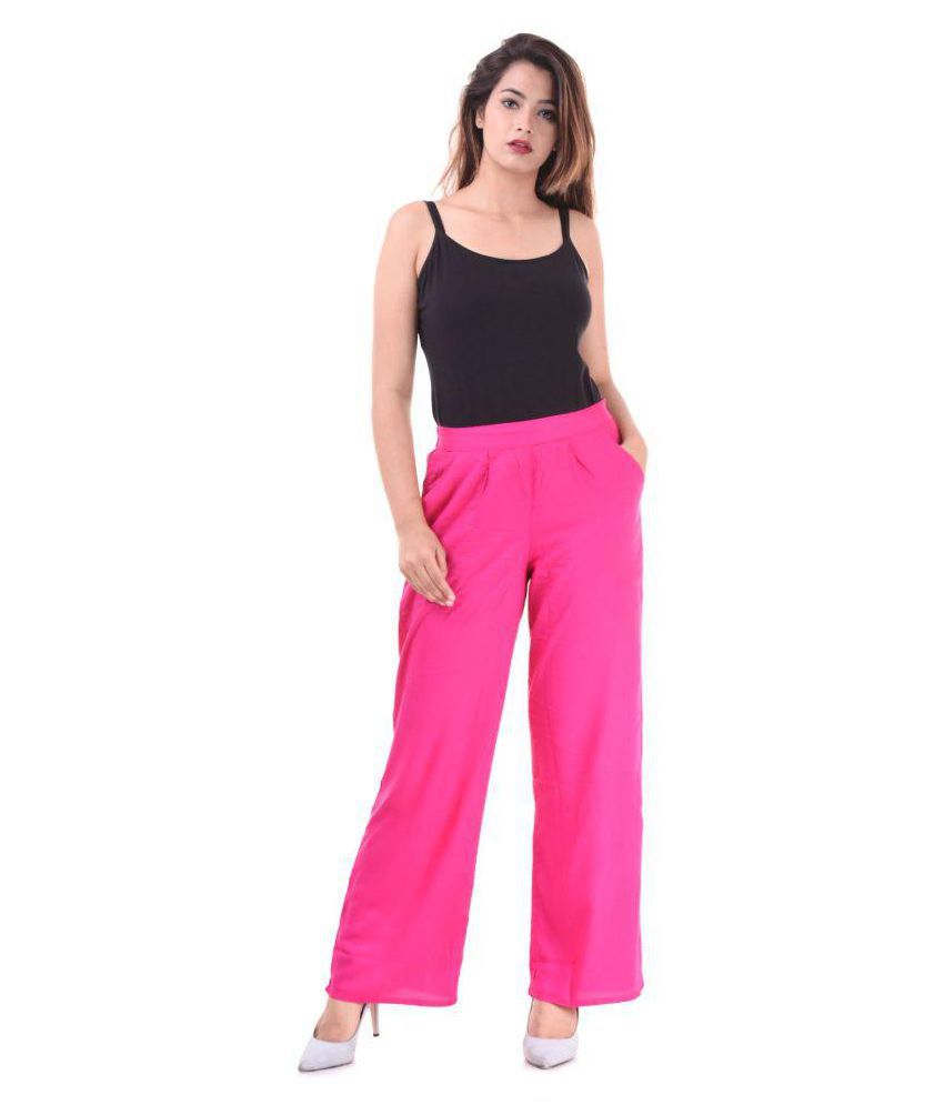 Buy Real Bottom Rayon Palazzos Online at Best Prices in India - Snapdeal