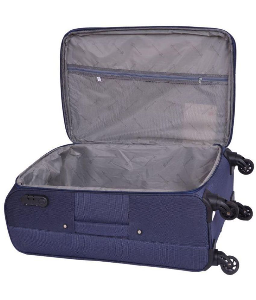 Times Bags Blue M( Between 61cm69cm) Checkin Soft 2TB4WB Luggage
