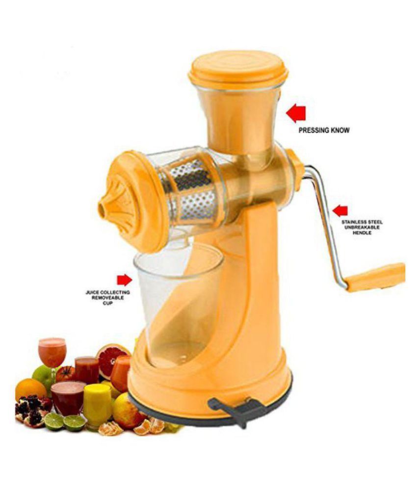 SRK Internationals Modern Fruit Juicer Yellow Manual Juicer Buy Online