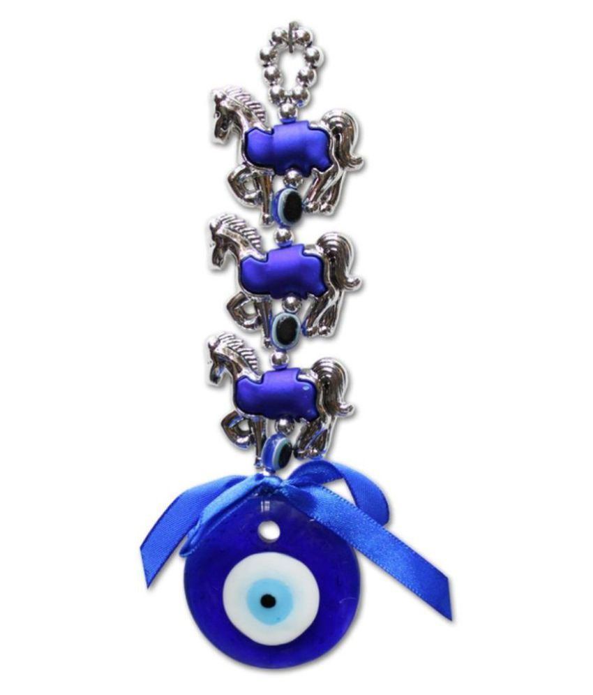     			9X Blue Glass Evil Eye Fengshui