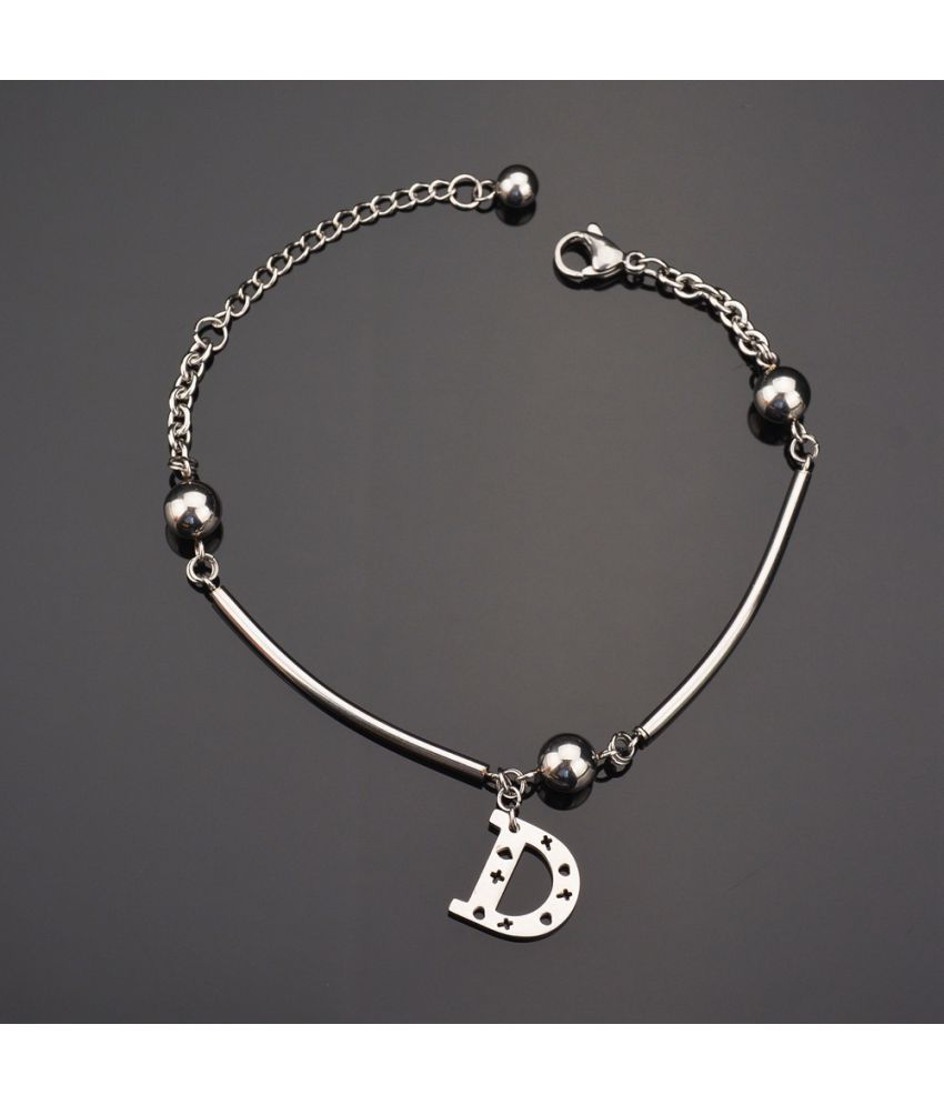 D initial bracelet sale