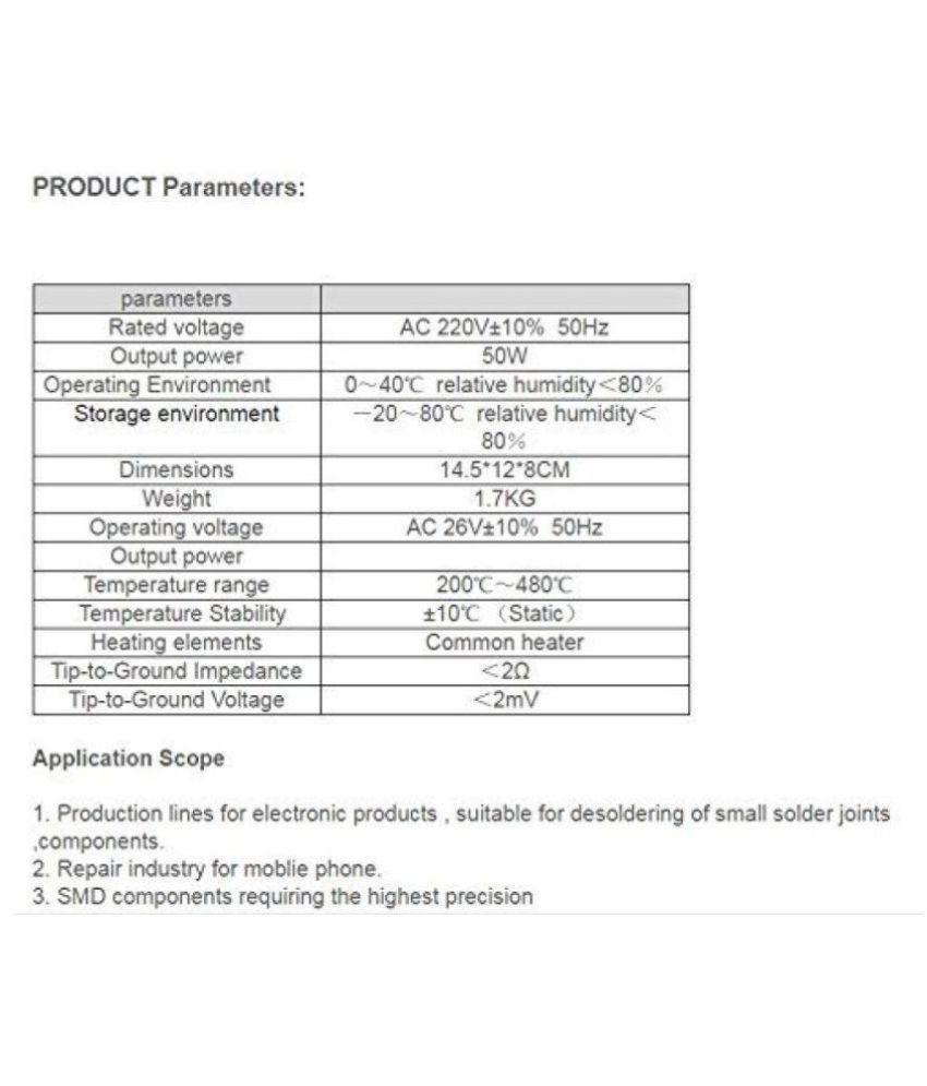 Yihua 936 Rework Soldering Station SMD Desoldering Solder Iron Handle ...