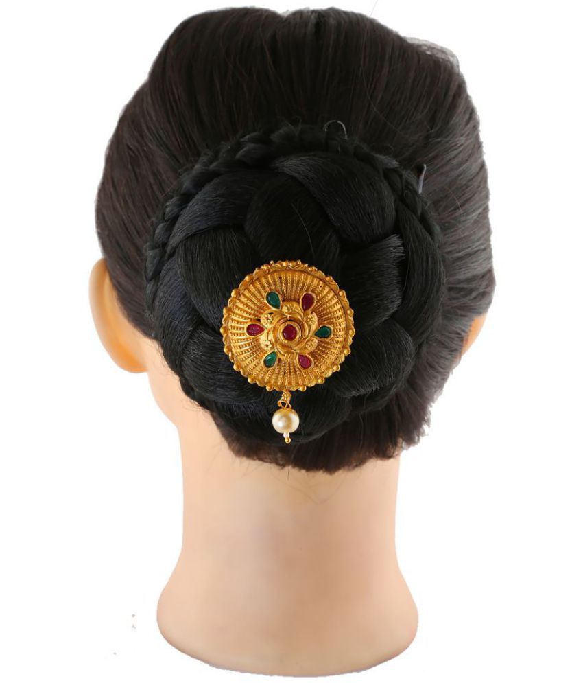 Anuradha Art Round Shape Gold Tone Designer Studded Stone Hair Brooch For  Women/Girls: Buy Anuradha Art Round Shape Gold Tone Designer Studded Stone Hair  Brooch For Women/Girls Online in India on Snapdeal