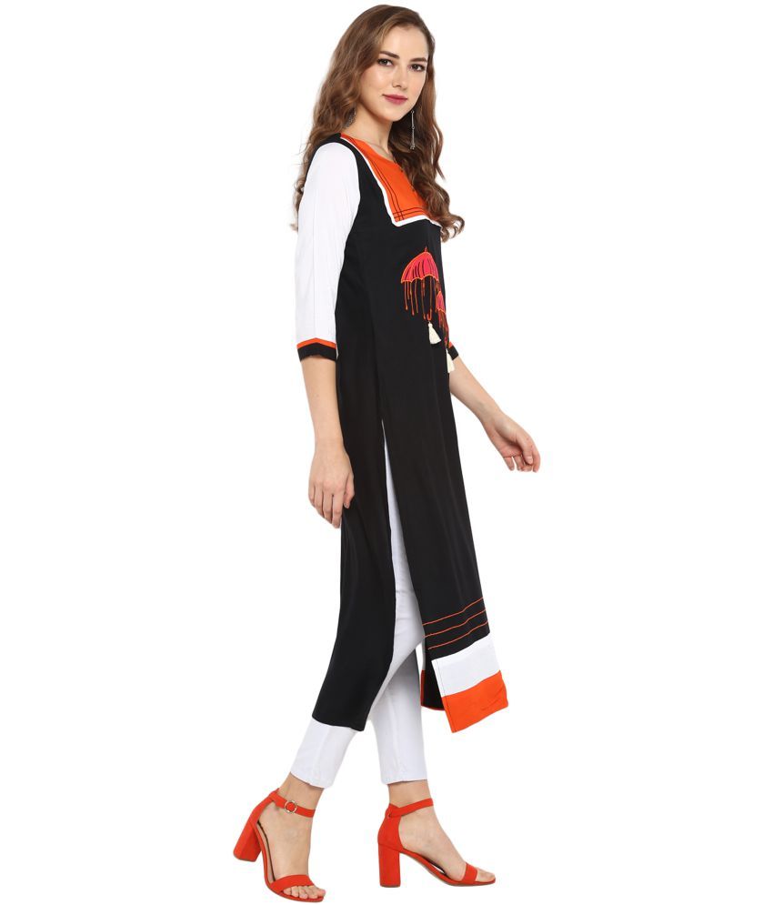 janasya black kurti