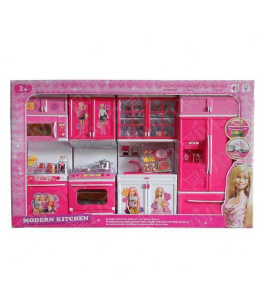 Princess Toy Kitchen  Set  With Gas Refrigerator Oven 