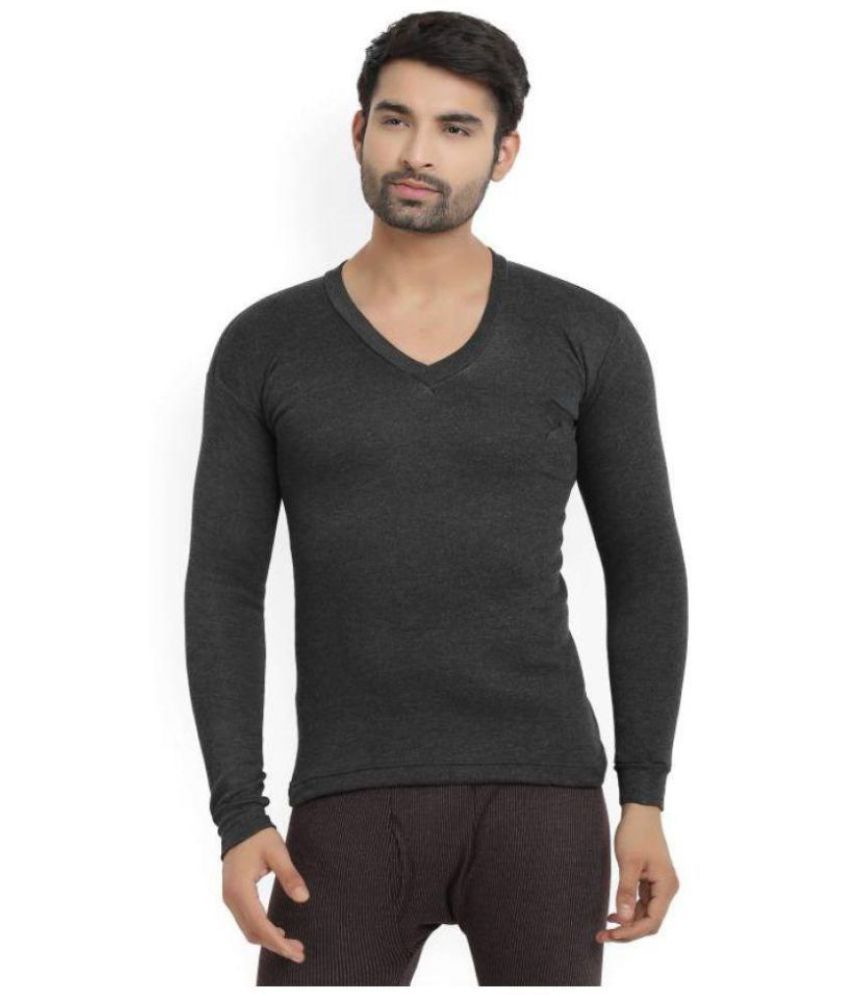 dark grey thermal shirt