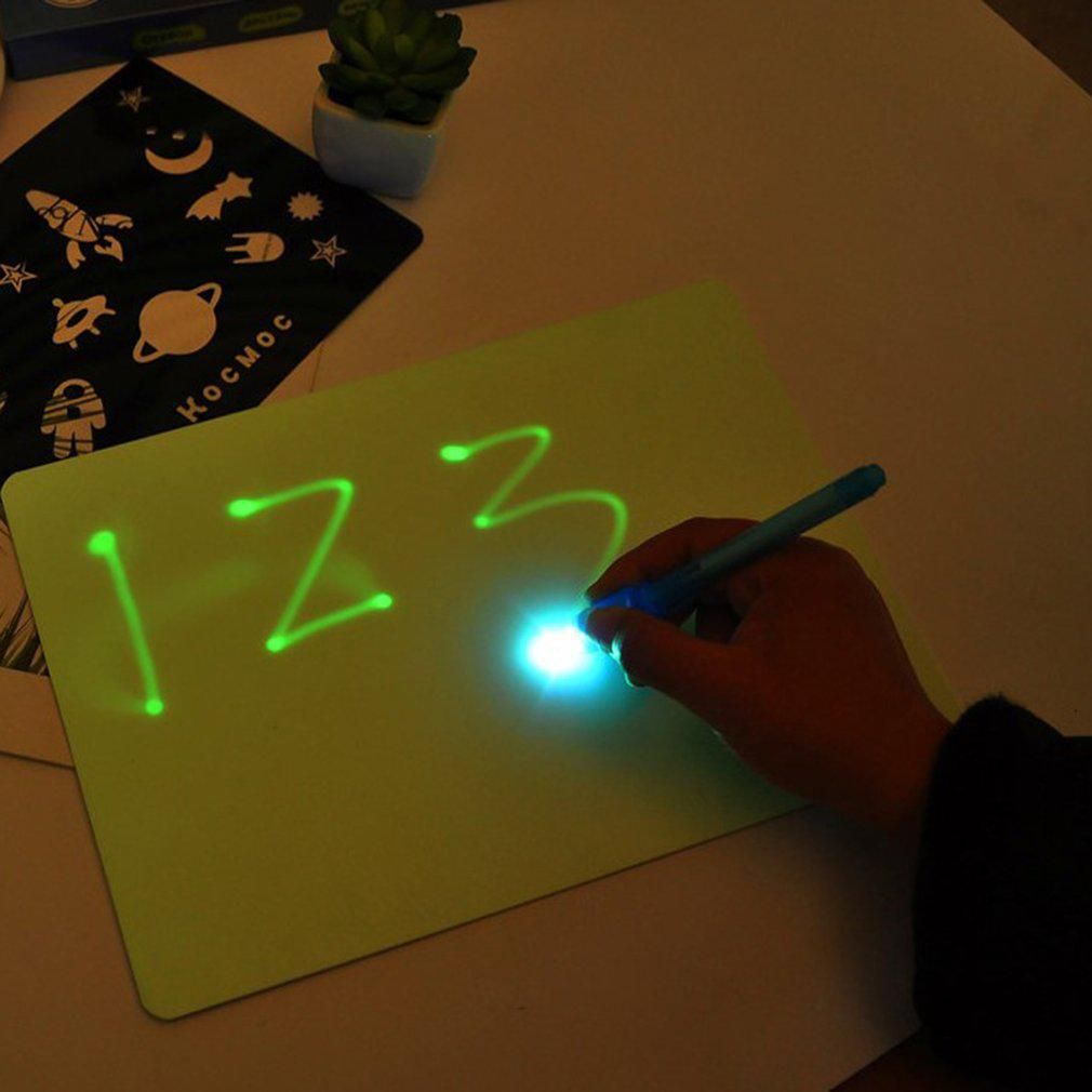 Fluorescent Drawing Sketchpad Kids Graffiti Drawing Board Puzzle