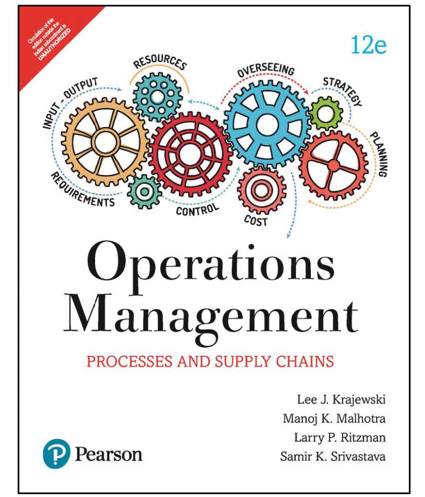     			Operations Management: Processes and supply chain (12e) by Pearson