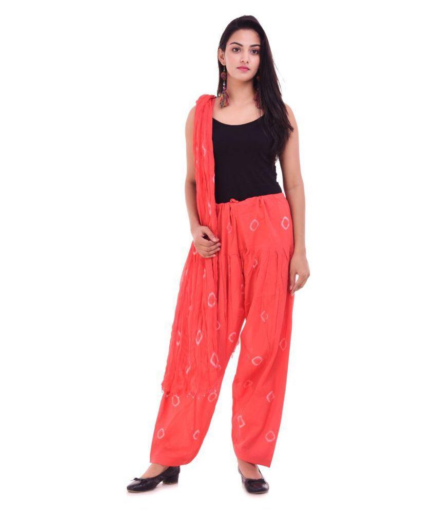 Real Bottom Cotton Single Patiala With Dupatta Price in India Buy