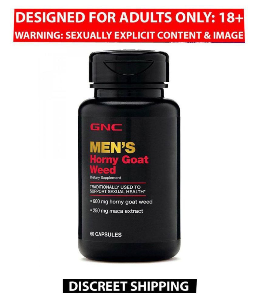 Gnc Mens Horny Goat Weed Traditionally Used To Support Sexual Health 60 Capsules Buy Gnc Men