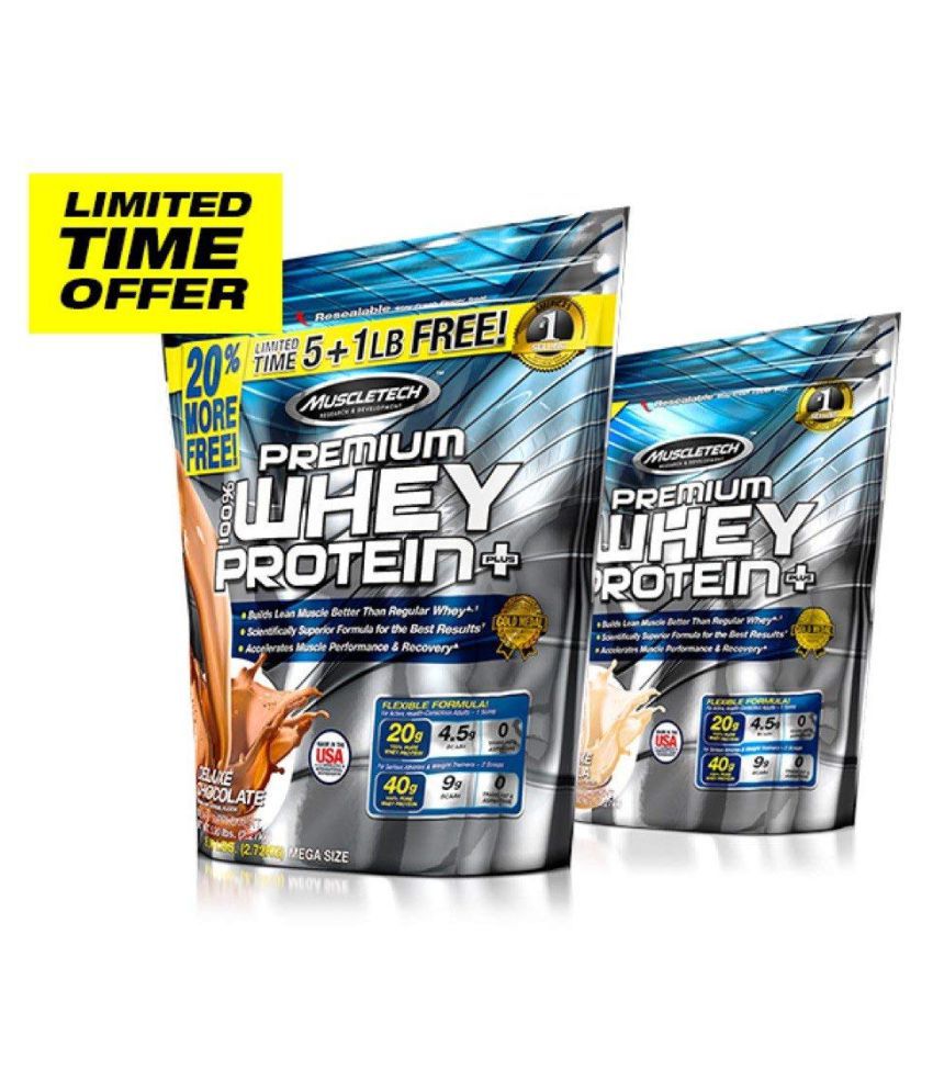 Muscletech 100 % Premium Whey Protein Plus 5 +1 lbs free 6 lb: Buy Muscletech 100 % Premium Whey 