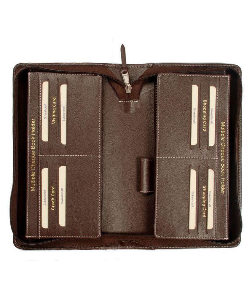 cheque book and card holder