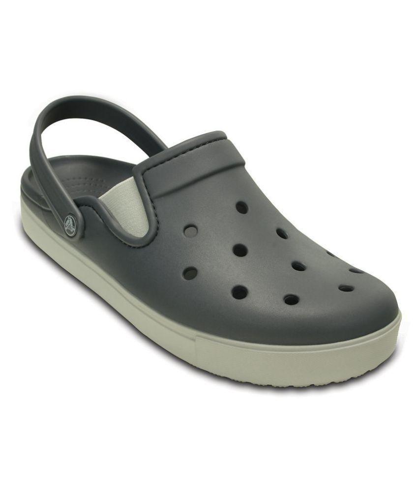 Crocs Relaxed Fit CitiLane Clog Gray Floater Sandals - Buy Crocs ...