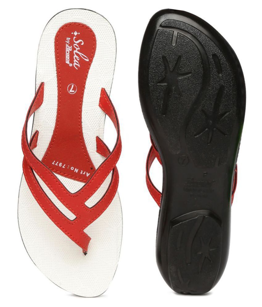 paragon red and black slippers