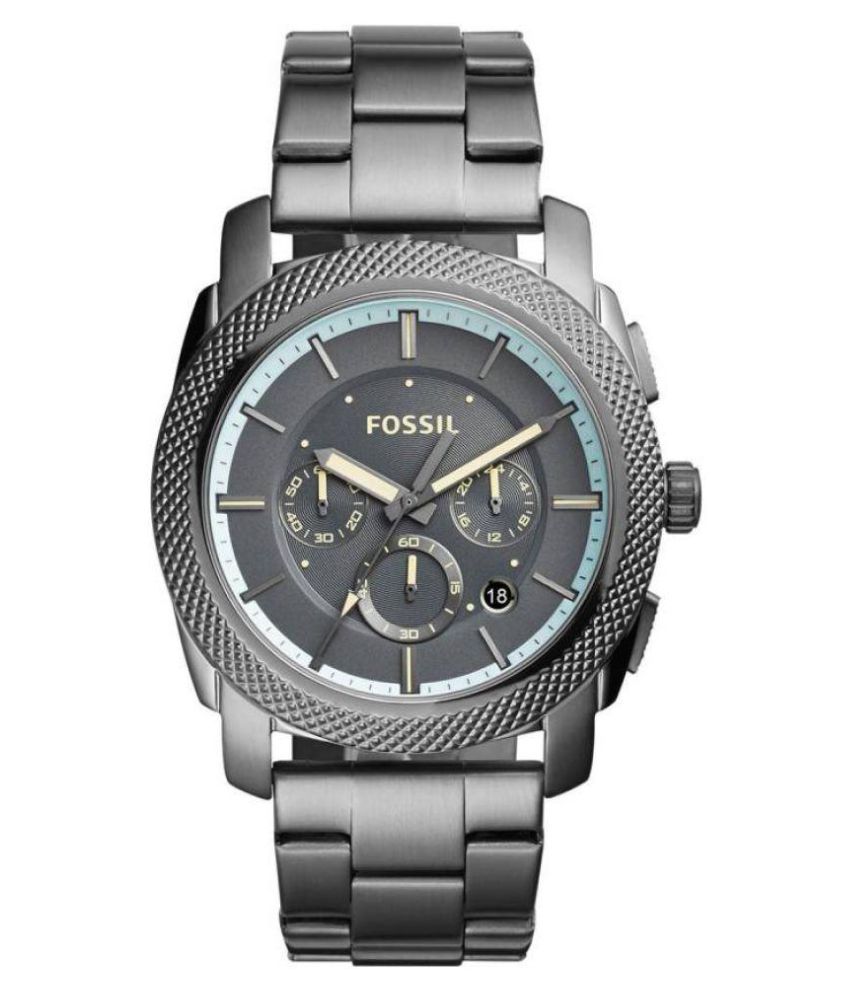 Fossil Machine Chronograph Grey Dial Men's Watch - FS5172 Price in ...